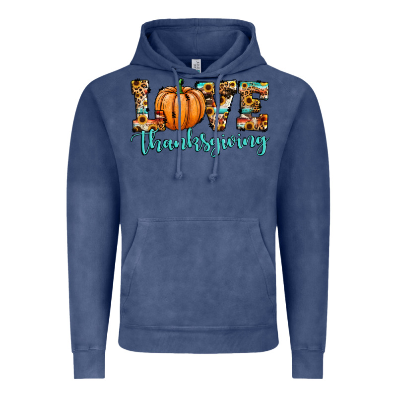 Love Thanksgiving Pumpkin Vintage Hoodie by JahusDesignShop | Teevron