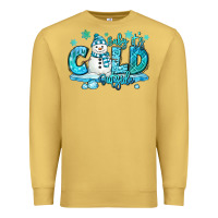 Antique Gold baby its cold outside Premium Sweatshirt - MaliasSmallBusiness