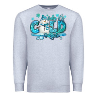 Heather Grey baby its cold outside Premium Sweatshirt - MaliasSmallBusiness