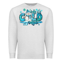 Oatmeal Heather baby its cold outside Premium Sweatshirt - MaliasSmallBusiness