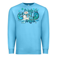 Ocean Blue baby its cold outside Premium Sweatshirt - MaliasSmallBusiness