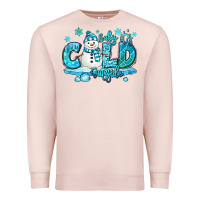 Pale Pink baby its cold outside Premium Sweatshirt - MaliasSmallBusiness