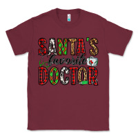 Burgundy santa's favorite doctor Classic Tee - Jasminsmagicworld