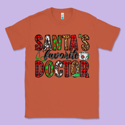 Santa's Favorite Doctor Classic Tee Designed By Jasminsmagicworld