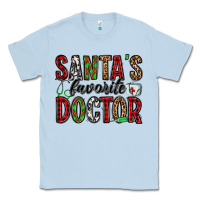 Dusty Blue santa's favorite doctor Classic Tee - Jasminsmagicworld