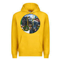 Lemon Black Angus Cattle and Calf Christmas Premium Hoodie - RanaPortraitStore