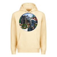 Pina Colada Black Angus Cattle and Calf Christmas Premium Hoodie - RanaPortraitStore