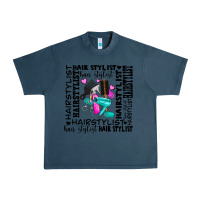 Midnight Navy hair stylist elementary Urban Heavy Tee - AdoDesignShop