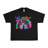 Black stitch and lilo rainbow Urban Heavy Tee - AdoDesignShop