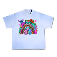 Grape Ice stitch and lilo rainbow Urban Heavy Tee - AdoDesignShop