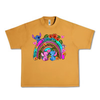 Peanut Butter stitch and lilo rainbow Urban Heavy Tee - AdoDesignShop