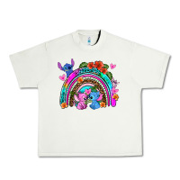 Pistachio stitch and lilo rainbow Urban Heavy Tee - AdoDesignShop