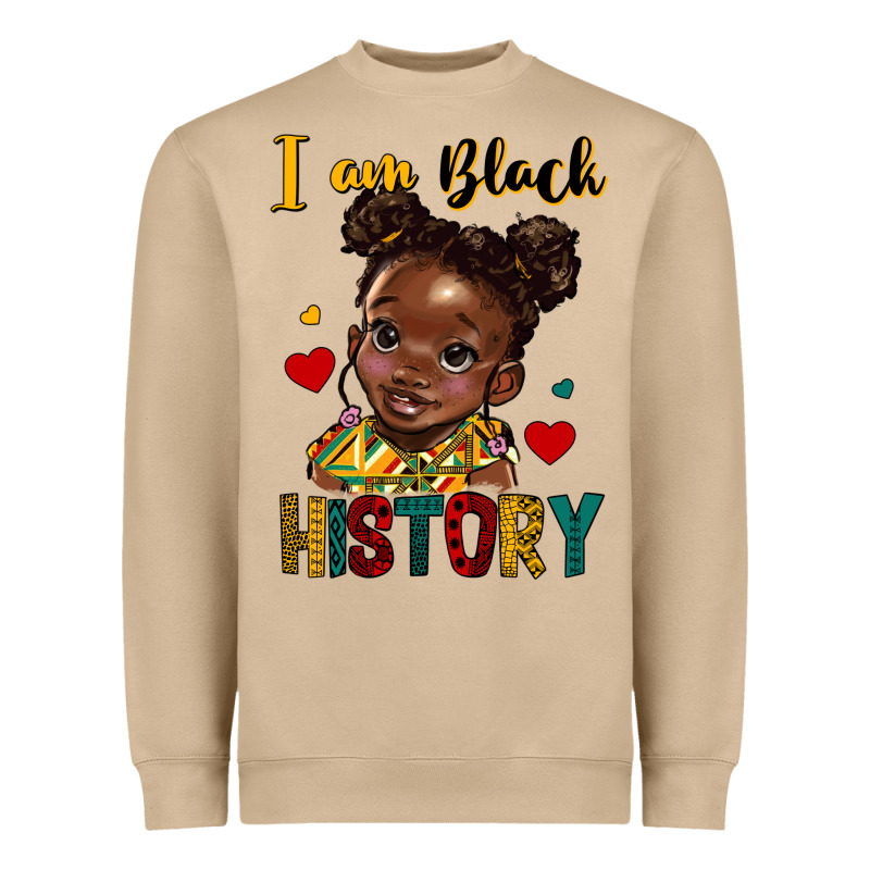 I Am Black History Heavyweight Sweatshirt by HRA Design Shop | Teevron