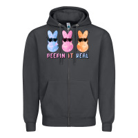Smoke peepin it real easter glitter Zipper Hoodie - MaliasSmallBusiness