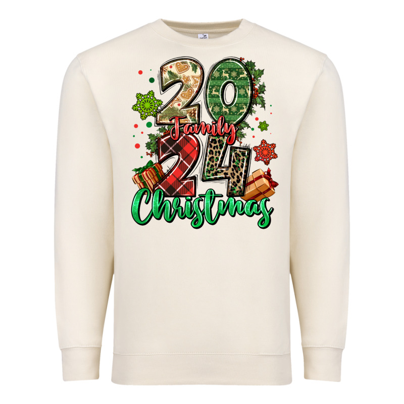 2024 Family Christmas Premium Sweatshirt by MaliasSmallBusiness | Teevron