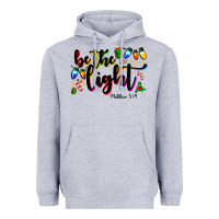 Heather Grey be the light matthew 5 14 Heavyweight Hoodie - MaliasSmallBusiness