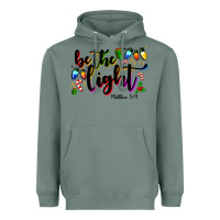 Sage be the light matthew 5 14 Heavyweight Hoodie - MaliasSmallBusiness