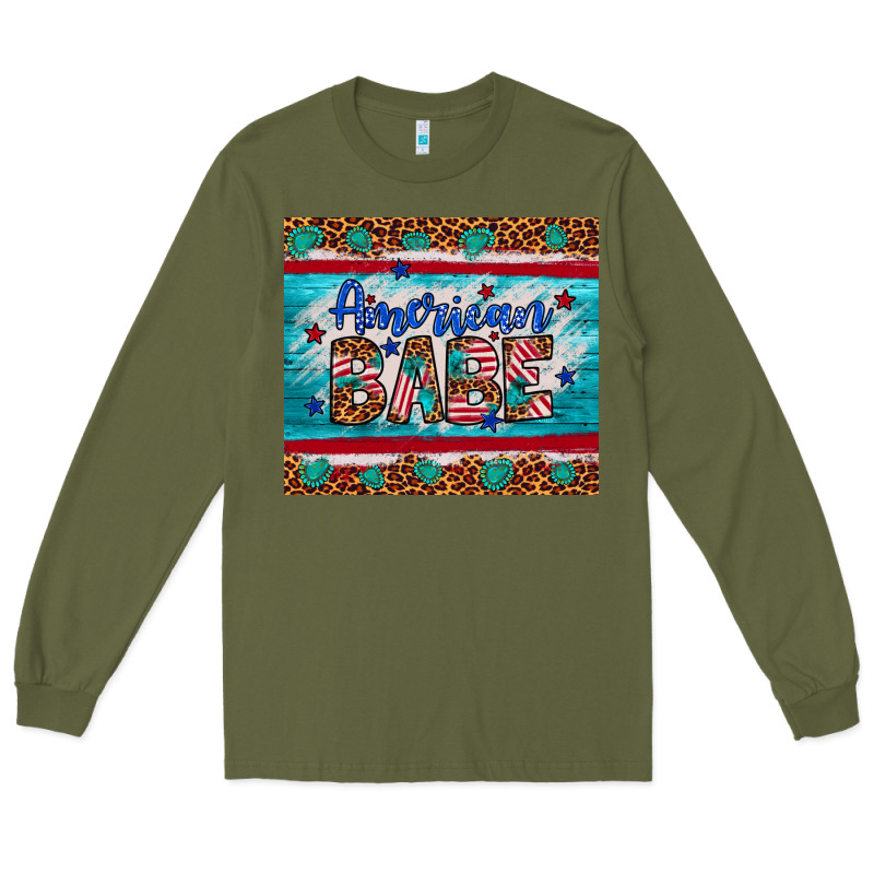 American Babe Leopard Gemstone Long Sleeve Tee by Artiststas | Teevron