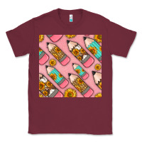Burgundy western pencil seamless pattern Classic Tee - BundleAndBundleShop