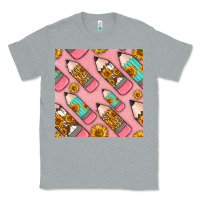 Heather Grey western pencil seamless pattern Classic Tee - BundleAndBundleShop