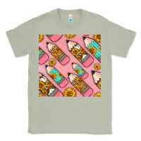 Matcha western pencil seamless pattern Classic Tee - BundleAndBundleShop