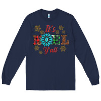 Navy it's noel y'all Long Sleeve Tee - AdoDesignShop