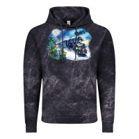 Cloud Black polar express winter Vintage Hoodie - FaDigitalArtStudio