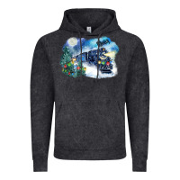 Vintage Black polar express winter Vintage Hoodie - FaDigitalArtStudio