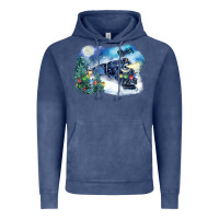 Vintage Denim polar express winter Vintage Hoodie - FaDigitalArtStudio