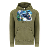 Vintage Olive polar express winter Vintage Hoodie - FaDigitalArtStudio