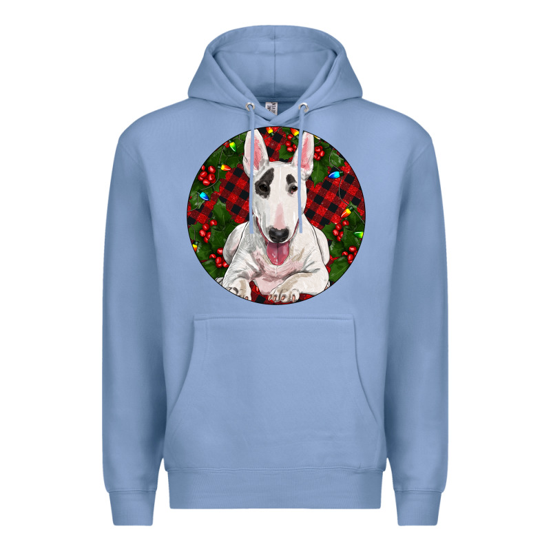 Christmas Bull Terrier Premium Hoodie by RanaPortraitStore | Teevron