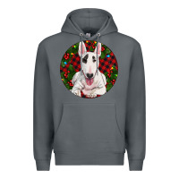 Rock Christmas Bull Terrier Premium Hoodie - RanaPortraitStore