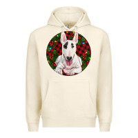 Tofu Christmas Bull Terrier Premium Hoodie - RanaPortraitStore