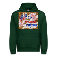 Forest Green flip flops fireworks & freedom 4th of july Urban Hoodie - TumblerDesignByShophia
