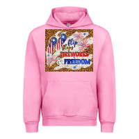 Fuchsia Pink flip flops fireworks & freedom 4th of july Urban Hoodie - TumblerDesignByShophia