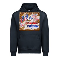 Flip Flops Fireworks & Freedom 4th Of July Urban Hoodie | Teevron