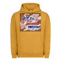 Pigment Peanut Butter flip flops fireworks & freedom 4th of july Urban Hoodie - TumblerDesignByShophia