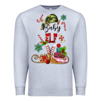 Heather Grey baby elf Premium Sweatshirt - MaliasSmallBusiness