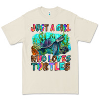 Just A Girl Who Loves Turtles Premium Tee | Teevron