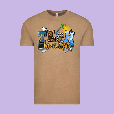 Tech Teacher Vintage Tee Designed By Adodesignshop