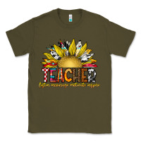 Army Green Teacher Classic Tee - CowhideDigitalArt