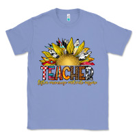 Colony Blue Teacher Classic Tee - CowhideDigitalArt