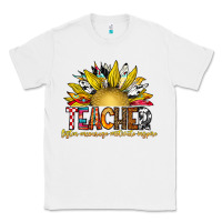 White Teacher Classic Tee - CowhideDigitalArt