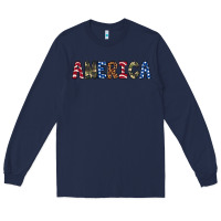 Navy america 4th of july Long Sleeve Tee - Artiststas