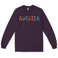 Plum america 4th of july Long Sleeve Tee - Artiststas