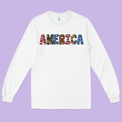 America 4th Of July Long Sleeve Tee Designed By Artiststas