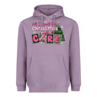 Lavender all i want for is a care Heavyweight Hoodie - MaliasSmallBusiness