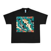 Black turquoise glitter cowhide Urban Heavy Tee - JahusDesignShop