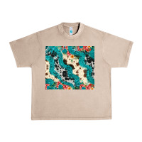 French Oak turquoise glitter cowhide Urban Heavy Tee - JahusDesignShop
