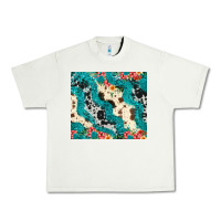 Pistachio turquoise glitter cowhide Urban Heavy Tee - JahusDesignShop